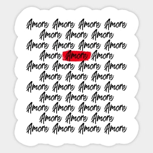 Amore Print Sticker